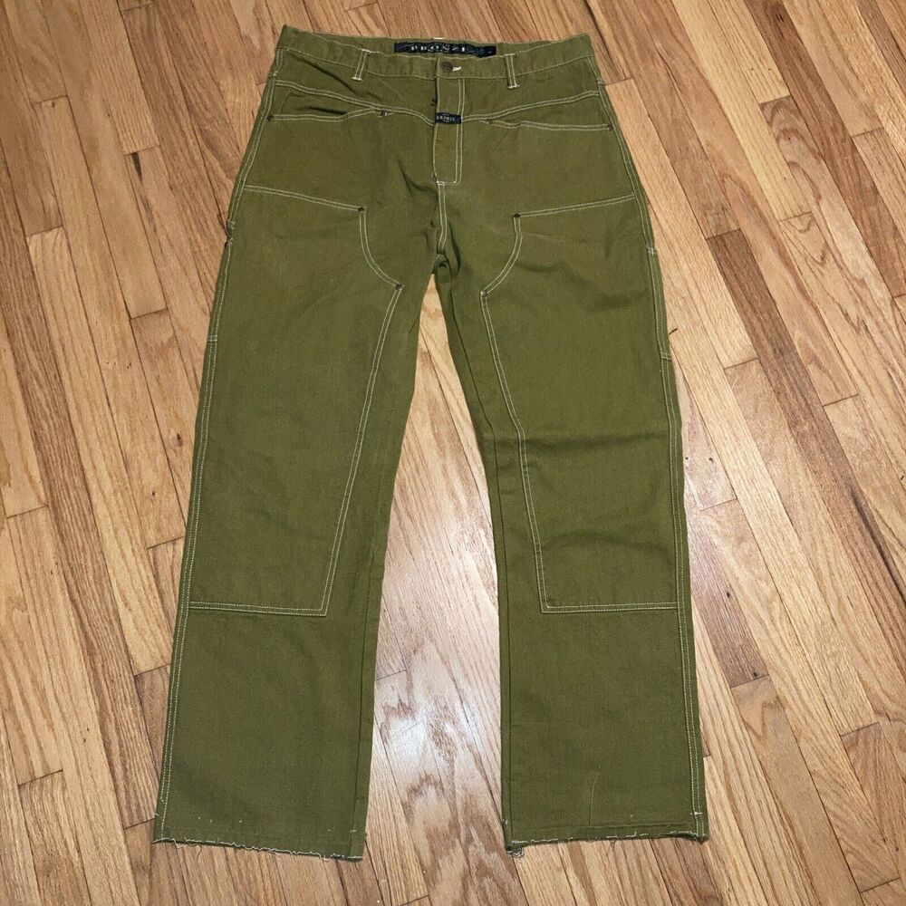 bronze 56k Size 35 pants Green Carpenter Double Knee Dickies Carhartt